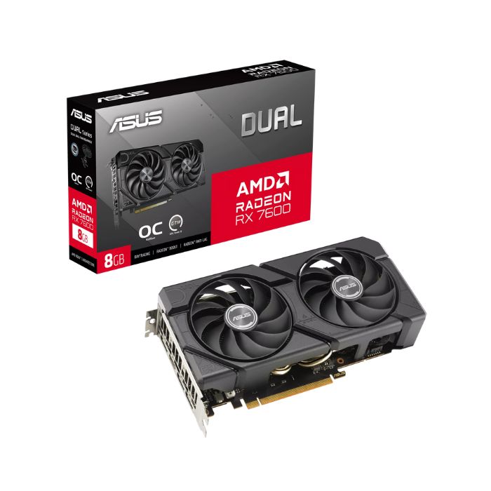 Card màn hình AMD Radeon RX 7600 ASUS Dual EVO OC