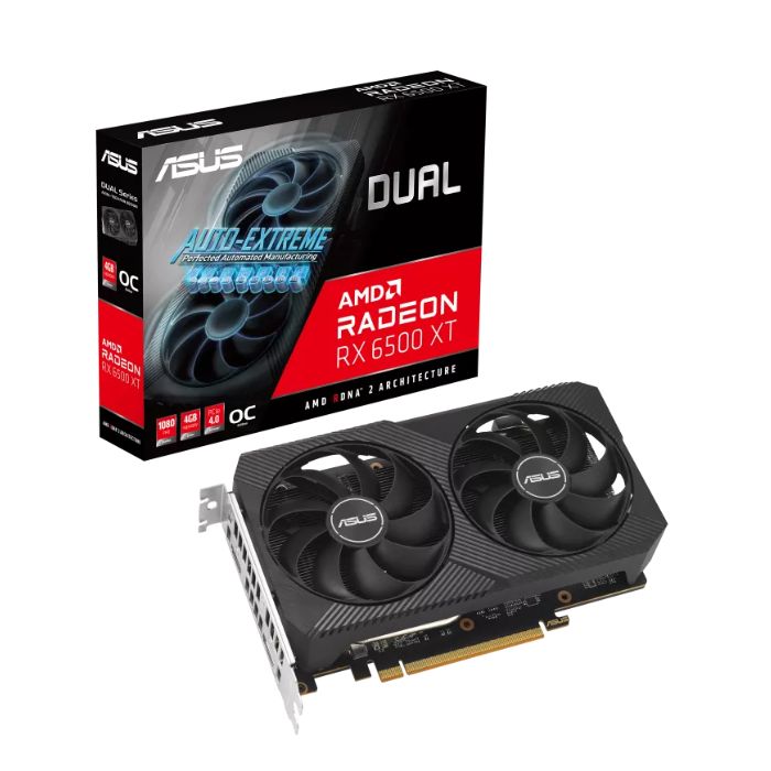 Card màn hình AMD Radeon RX 6500 XT ASUS Dual OC