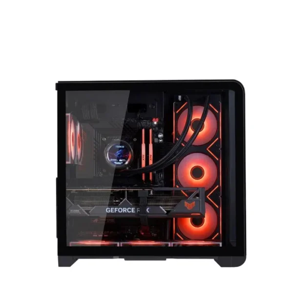 Thùng máy Mik Barbatos ATX - Black | AIO 360, view 3 góc