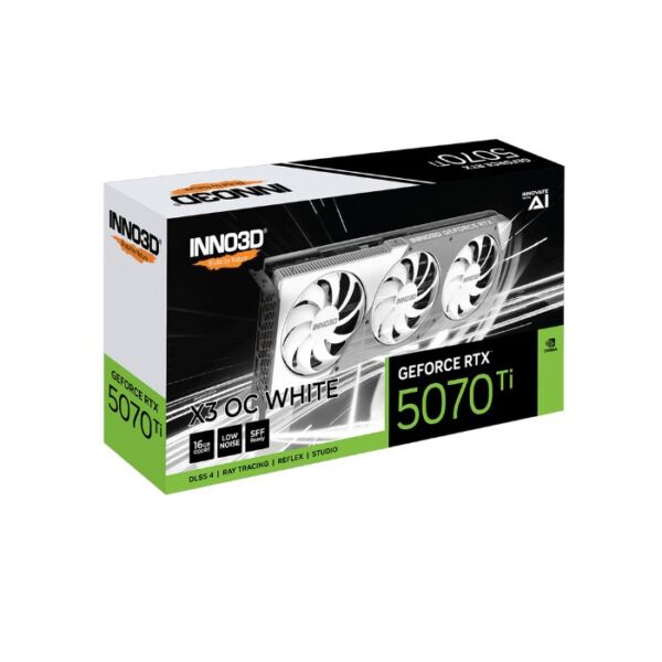 Card màn hình INNO3D GeForce RTX 5070 Ti X3 OC WHITE